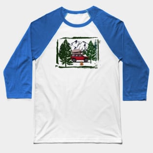 Camper Roof Tent Pure Nature Baseball T-Shirt